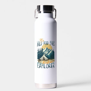 Be Wild And Free – Nature Adventure Water Bottle