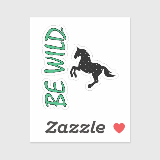 Be Wild-Strong decorative horse (Sheet)