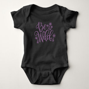 Be Wild with Flowers Baby Bodysuit
