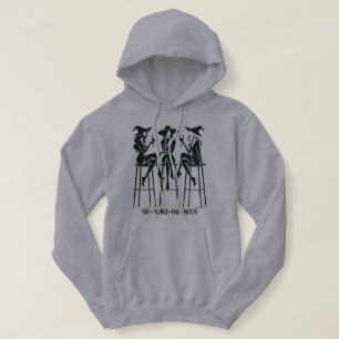 Be-Wine-ing Hour,Modern,Elegant Witches Wine Night Hoodie