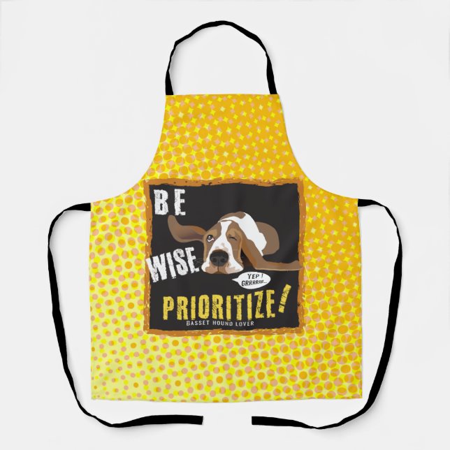 Be Wise, Prioritise!  Apron (Front)