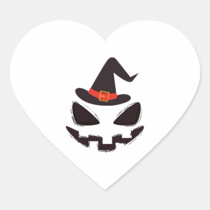 be witch halloween shirt for halloween heart sticker