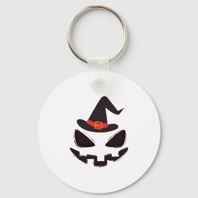 be witch halloween shirt for halloween key ring (Front)