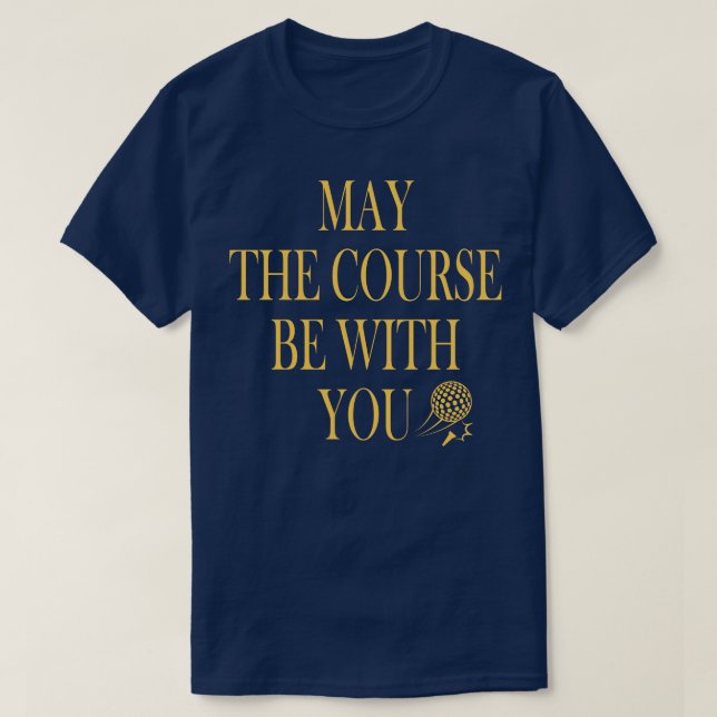 Be With You Funny Golf Pun T-Shirt (Design Front)