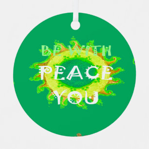 Be With You Peace Christmas Tree Decoration