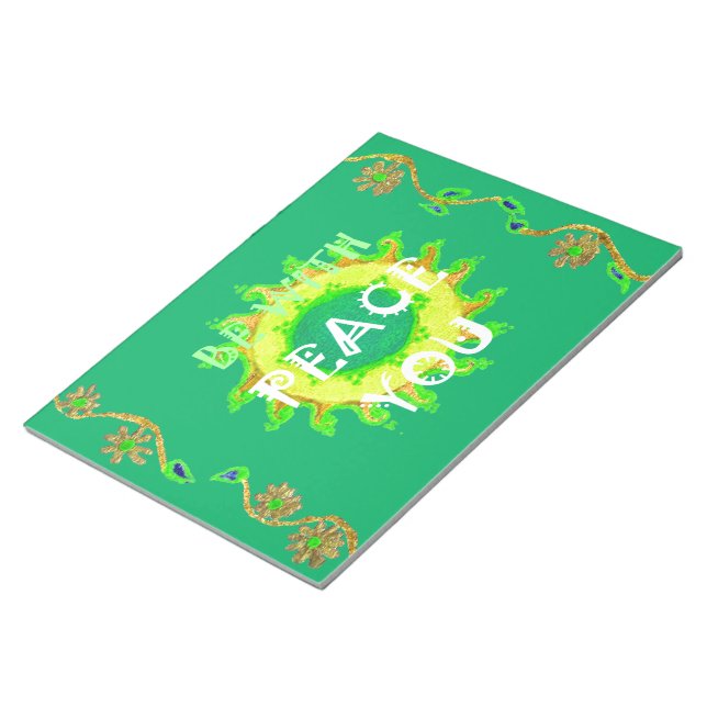 Be With You Peace Notepad (Angled)