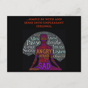 Be With Your Feelings Postcard