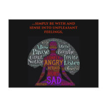 Be With Your Feelings Postcard