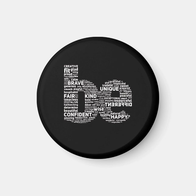 Be Word Art Magnet (Front)