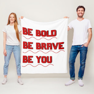 "Be You " Cool Motivational Fleece Blanket
