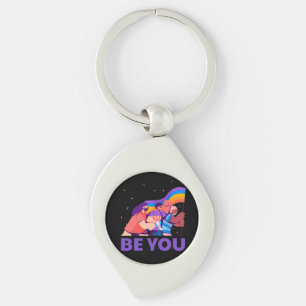 Be you. LGBT+Pride. Rainbow flag    Keychain