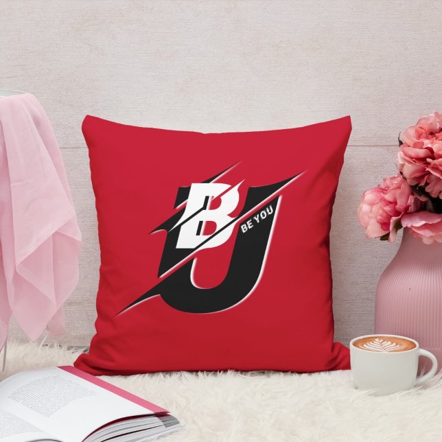 Be You Modern Red THROW PILLOW (Creator Uploaded)