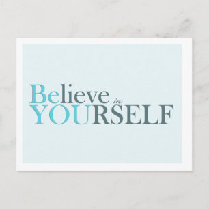 Be You - motivational postcard