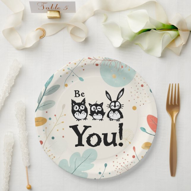 Be You Paper Plate (Wedding)