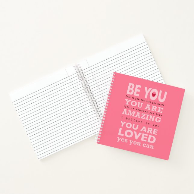 Be You — Spiral Notebook (8.5” x 8.5”) (Inside)