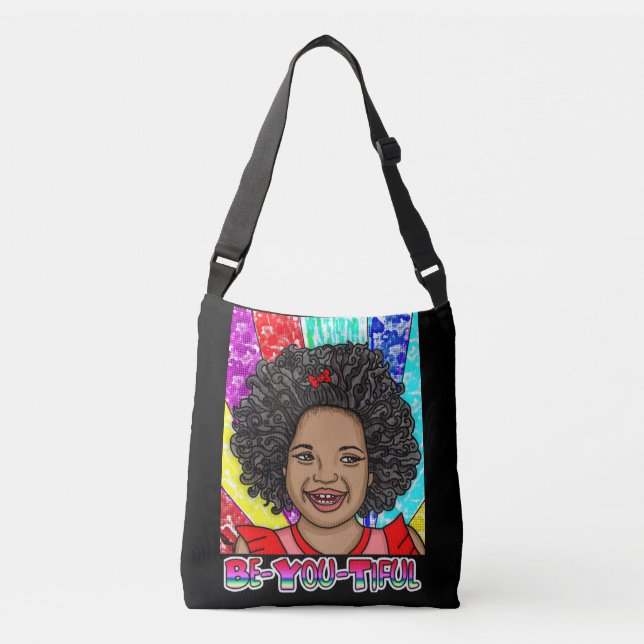 Be-You-Tiful | Girl of Colour | Pop Art   Crossbody Bag (Front)