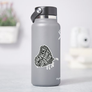 Be-YOU-titul Butterfly Sticker Custom-Cut Vinyl