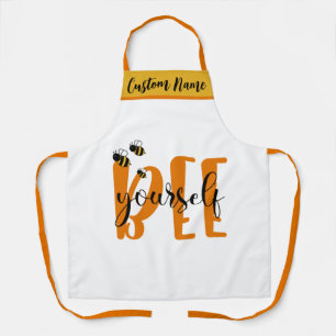 Be Your Culinary Best, Playful Honey Bee Elegance  Apron