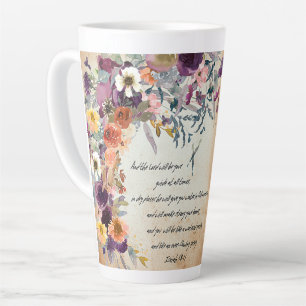 Be your guide, autumn floral mix latte mug