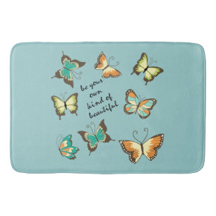 Be Your Own Beautiful Butterflies Bath Mat