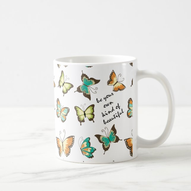 Be Your Own Beautiful Butterflies Coffee Mug (Right)