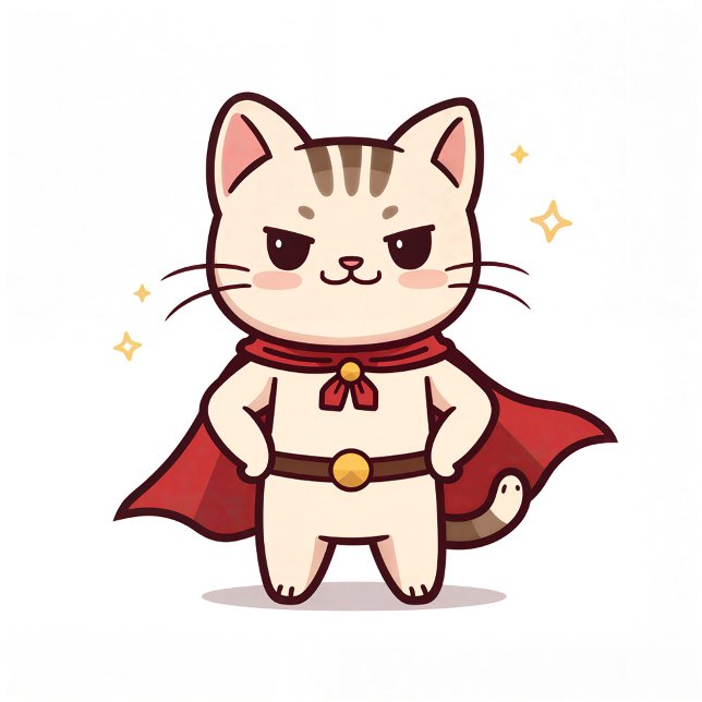 Be Your Own Hero Cute Cat Hero Poster (Creator Uploaded)