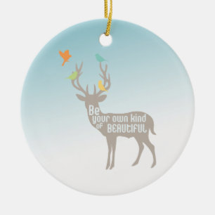 Be Your Own Kind of Beautiful Ceramic Tree Decoration