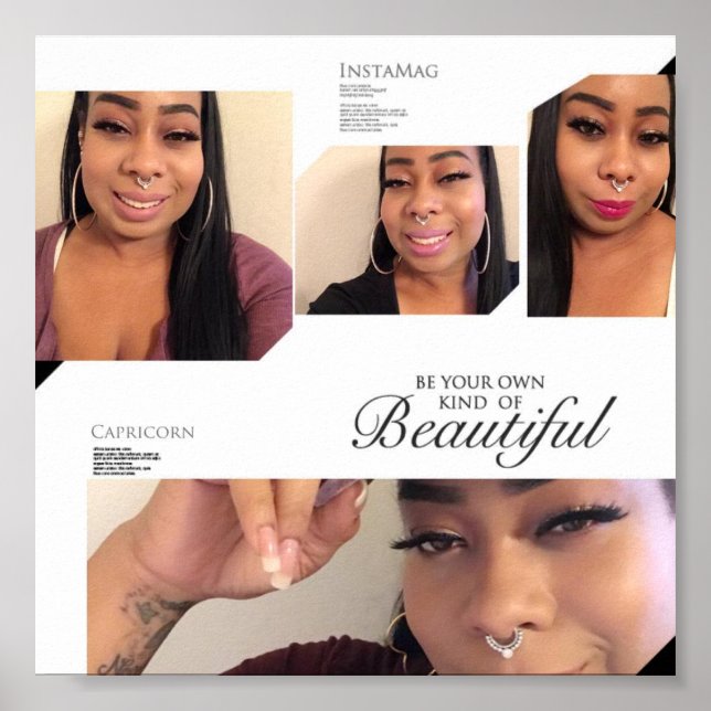 Be Your Own Kind of Beautiful Poster (Front)