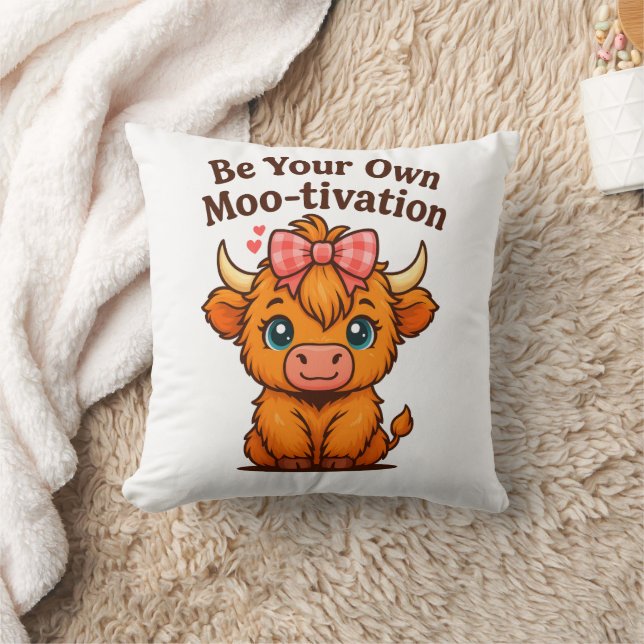 be your own mooo-tivation cushion (Blanket)