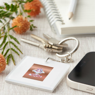 Be Your Own Rainbow Cute Unicorn Girls Key Ring