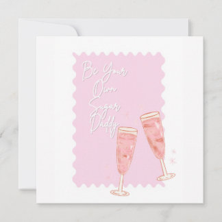 Be Your Own Sugar Daddy Thank You Card
