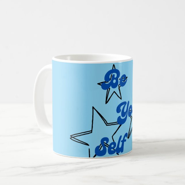 Be Your Self Inspirational Coffee Mug (Front Left)