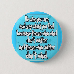 BE Yourself 6 Cm Round Badge