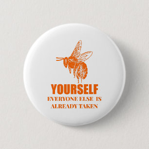 Be Yourself 6 Cm Round Badge