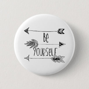 Be Yourself Arrows 6 Cm Round Badge