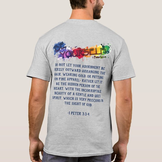 Be Yourself Art T-Shirt (Back) (Back)
