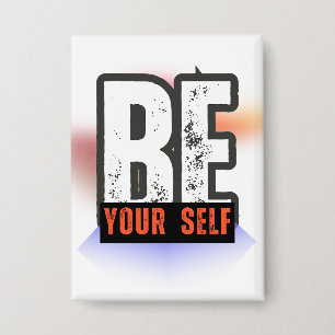 BE YOURSELF – Bold Motivational Typography Design