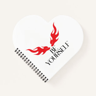 Be Yourself – Empowering Minimalist Quote Design  Notebook