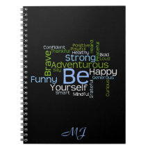 BE Yourself Inspirational Word Cloud