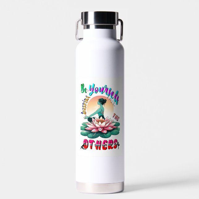 Be Yourself Inspire The Others Water Bottle (Front)