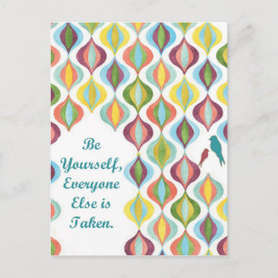 Be Yourself: Moroccan Retro Postcard
