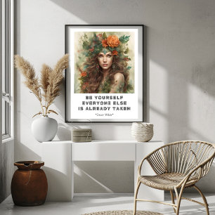 Be Yourself Motivational Quote Poster