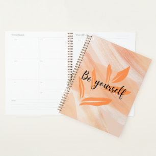 Be yourself, Orange pattern  Planner