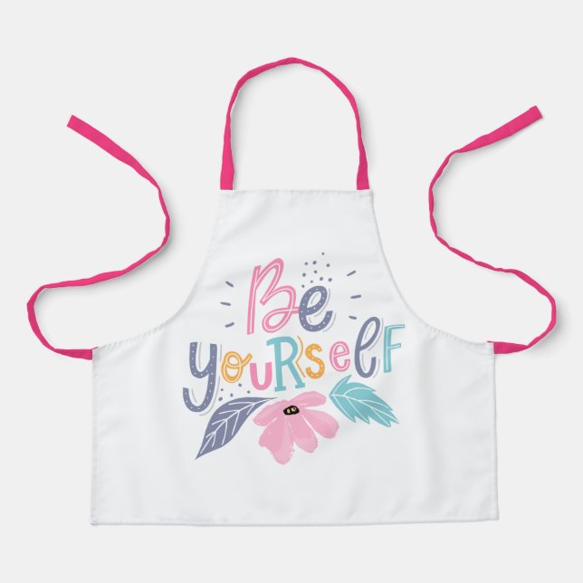 Be Yourself | Pastel Flowers Apron (Front)
