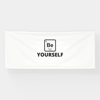 Be yourself periodic table slogan banner