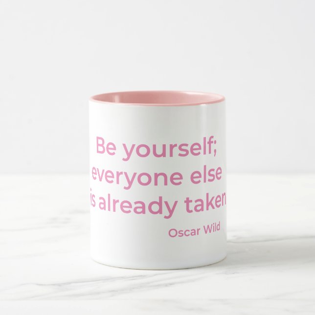 Be yourself Pink Mug (Center)