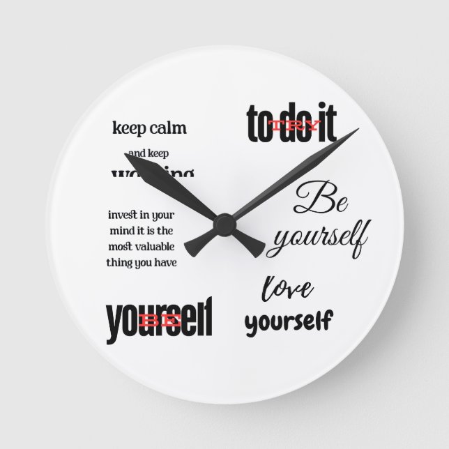 Be yourself round clock (Front)
