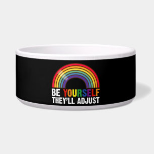 Be Yourself They'll Adjust LGBTQ Rainbow Gay Pride