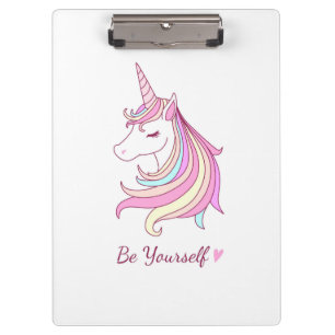 Be Yourself Unicorn Clipboard