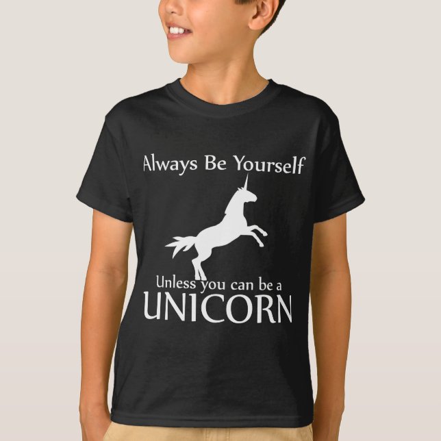 Be Yourself Unicorn T-Shirt (Front)
